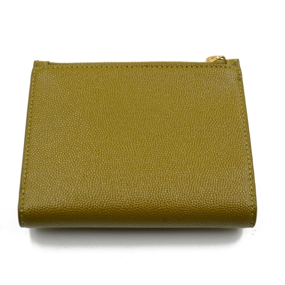 Rare Saint Laurent YSL Uptown Compact Wallet in Grain De Poudre Embossed Leather - Picture 4 of 12